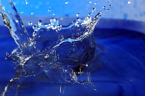 Close-up of water in motion. pouring water