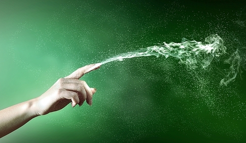 magical hands conceptual image