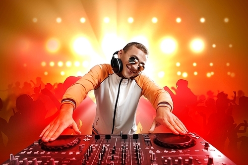 dj and mixer