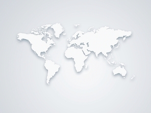 Image of a light blue world map