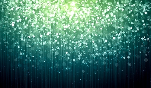 Green colour bokeh abstract light background. Illustration