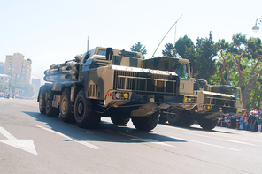 BAKU - 26 June 2011 - Miliatary Parade in Baku, Azerbaijan on Army Day