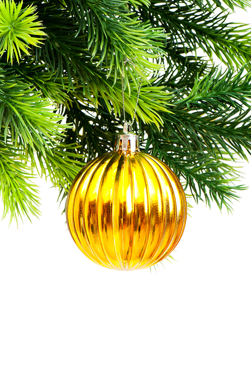 Christmas decoration isolated on the white background