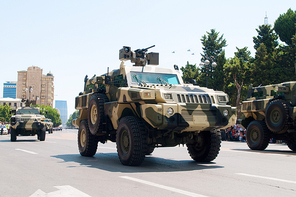 BAKU - 26 June 2011 - Miliatary Parade in Baku, Azerbaijan on Army Day