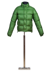 Male winter jacket isolated on the white