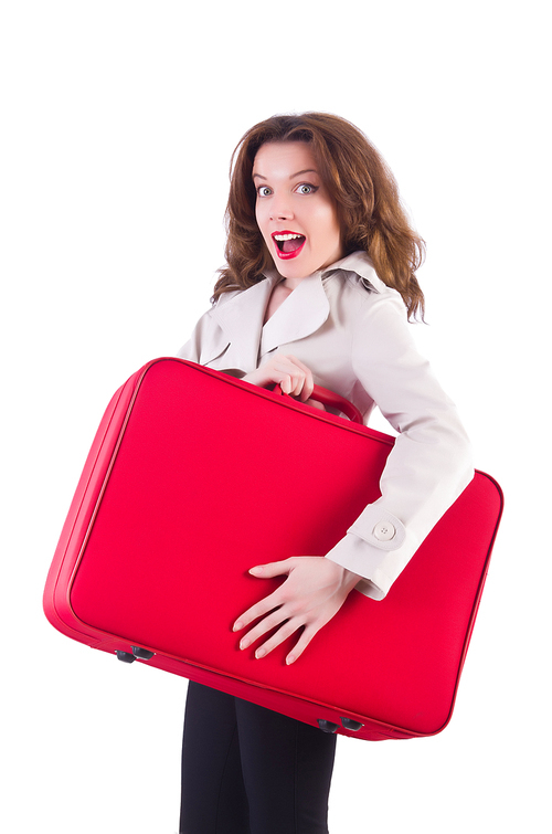 Young woman preparing for vacation