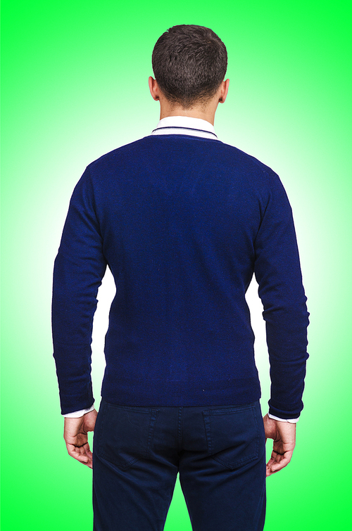 Male sweater isolated on the white