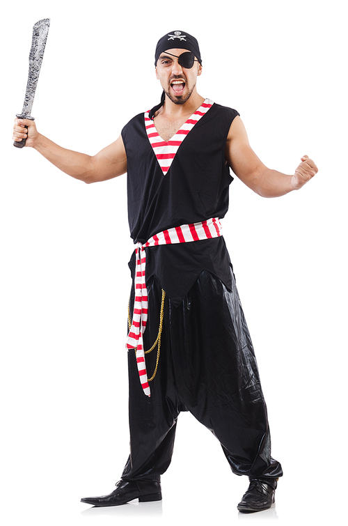 man in pirate costume in  concept