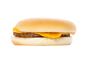 Cheeseburger  isolated on the white background