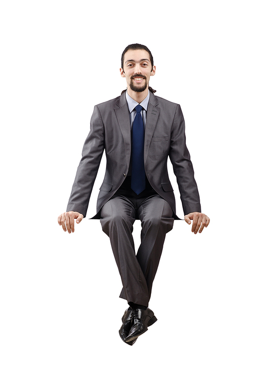 Businessman isolated on the white background