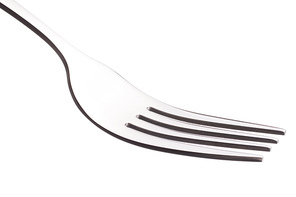 Fork isolated  on white background cutout