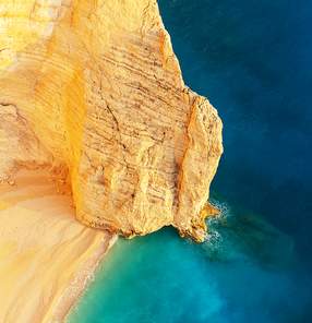 Beautiful sea landscapes on Zakynthos Island in Greece