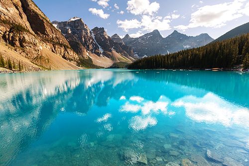 Beautiful Moraine lake in Banff National park, Canada