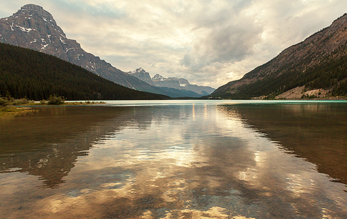 Serenity lake in Canada.