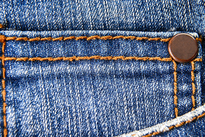 pocket of jeans. Background of denim texture