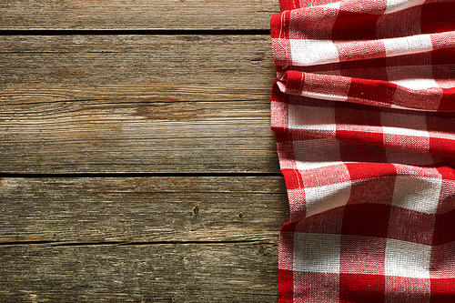 Red tablecloth on rustic background | 유토이미지 | 상세페이지 | 베이직샵 | 사진 | 20258883