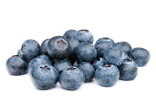 blueberry or bilberry or blackberry or blue whortleberry or huckleberry isolated on white cutout