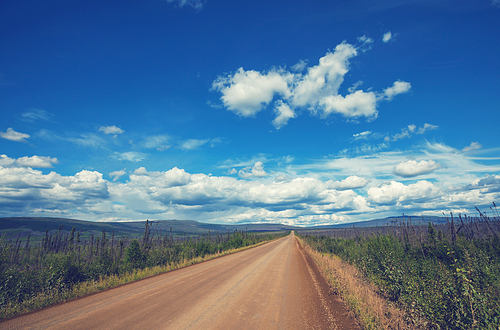 Tundra landscapes above Arctic circle