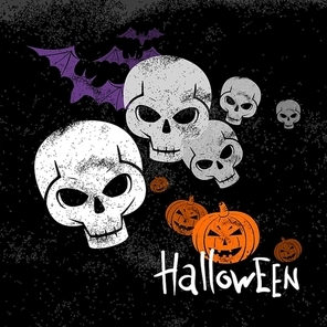 Halloween invitation, poster, card Vector illustration