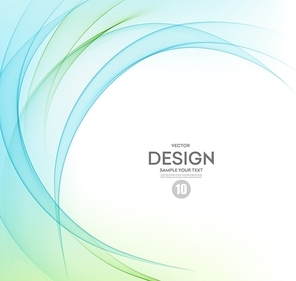 Abstract vector background, blue and green waved lines for brochure, website, flyer design.  illustration eps10