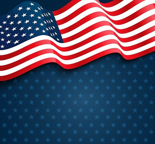 United States flag.  USA Independence Day background. Fourth of July celebrate