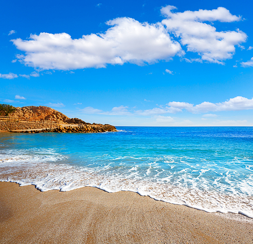 Cullera Platja del Far beach Playa del Faro in Valencia Spain