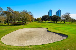 Houston golf course in Hermann park conservancy at Texas