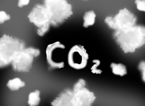 CO2 on a black sky