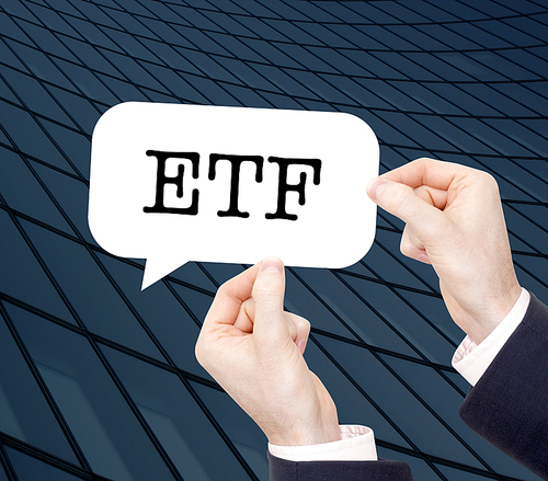 ETF written in a speechbubble