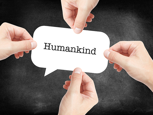 Humankind written on a speechbubble