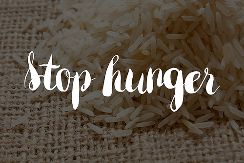 Stop hunger concept