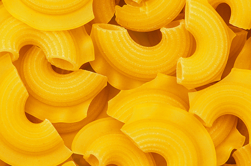 Close up of italian pasta - spiral shaped