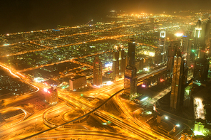 Down town of Dubai city from the top