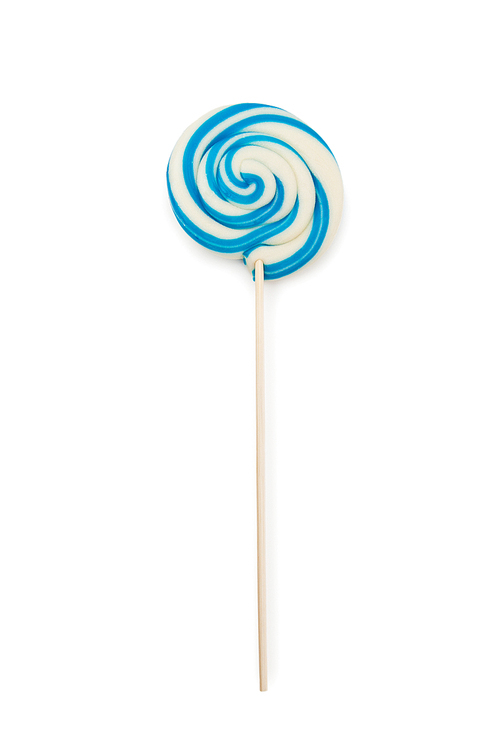 Colorful lollipop isolated on the white