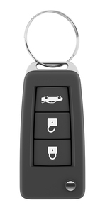 car key remote isolated on white. 3d illustration