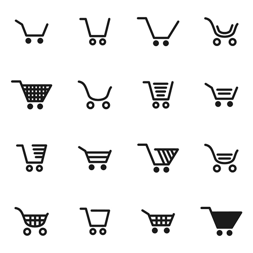 Set of icons of sales. A vector illustration