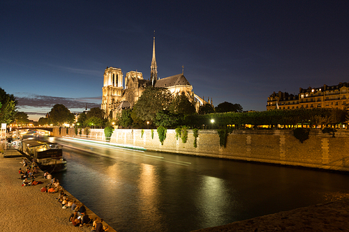 The beautiful cathedral of Notre Dame in the city of Paris - Europe