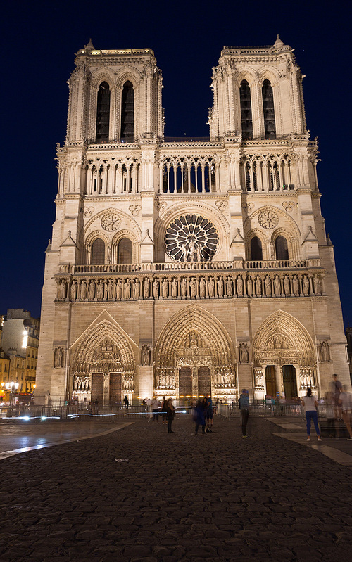 The beautiful cathedral of Notre Dame in the city of Paris - Europe