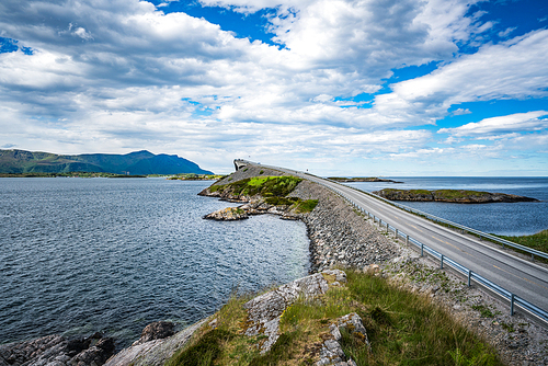 Norway Atlantic Ocean Road or the Atlantic Road (Atlanterhavsveien) been awarded the title as Norwegian Construction of the Century. The road classified as a National Tourist Route.