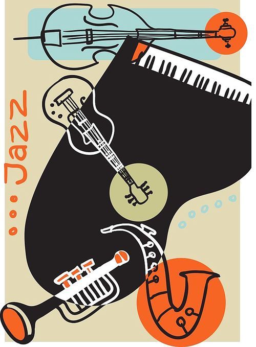 Creative conceptual music festival vector. Musical instruments.