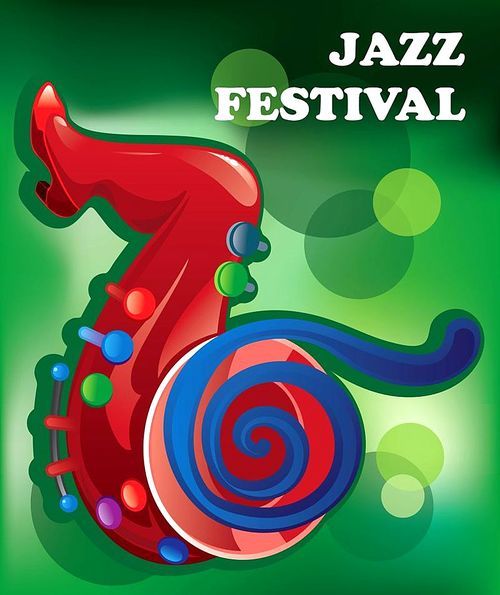 Creative conceptual music festival vector.