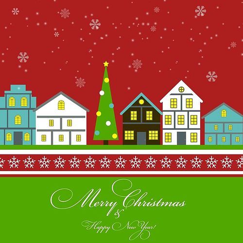 Abstract Christmas and New Year Background. Vector Illustration EPS10