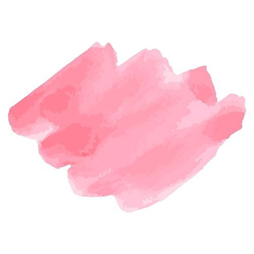 Watercolor brush strokes. Pink aquarelle abstract background.