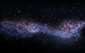 space, skyscape and astronomy - stars or galaxy in night sky