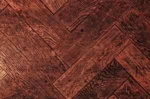 Texture of wooden parquet floor close-up