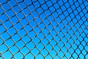 abstract texture of a metal grid surface   like background in the sky