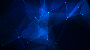 Abstract blue technology digital grid background image