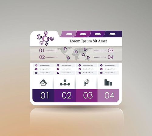 Business dashboard design with marketing icons. Can  use for infographic,workflow layout, diagram, annual report, web design.