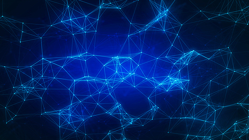 Abstract blue technology digital grid background image