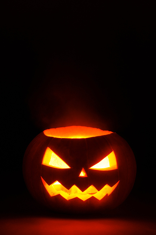 Halloween Pumpkin isolated on black background